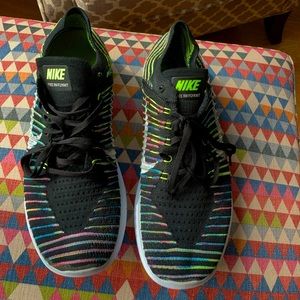 Nike Free Run RN Flyknit Men Sz 13 Running Shoes 831069-003 Athletic Light Low